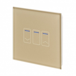 Crystal Touch Dimmer Switch 1G 2W - Brass